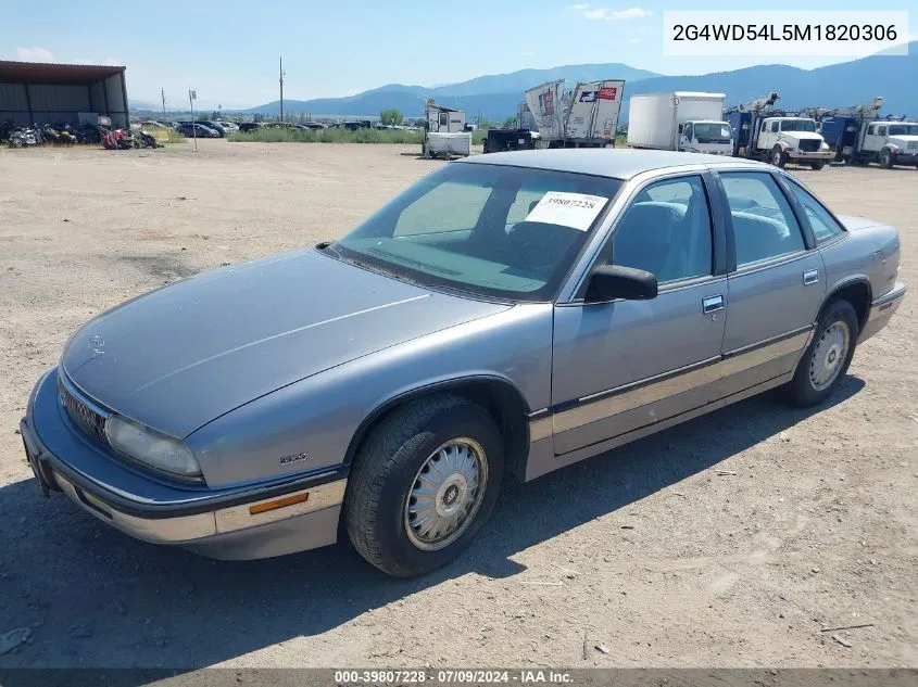 1991 Buick Regal Limited VIN: 2G4WD54L5M1820306 Lot: 39807228