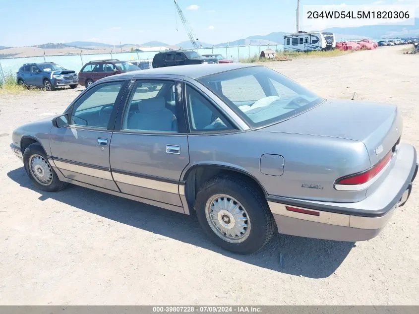 1991 Buick Regal Limited VIN: 2G4WD54L5M1820306 Lot: 39807228