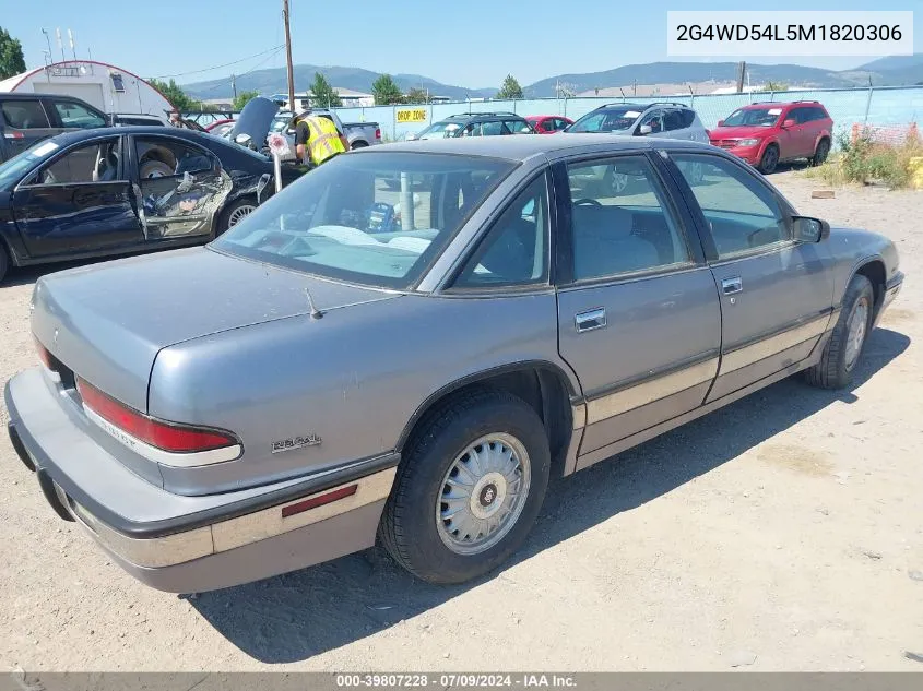 1991 Buick Regal Limited VIN: 2G4WD54L5M1820306 Lot: 39807228