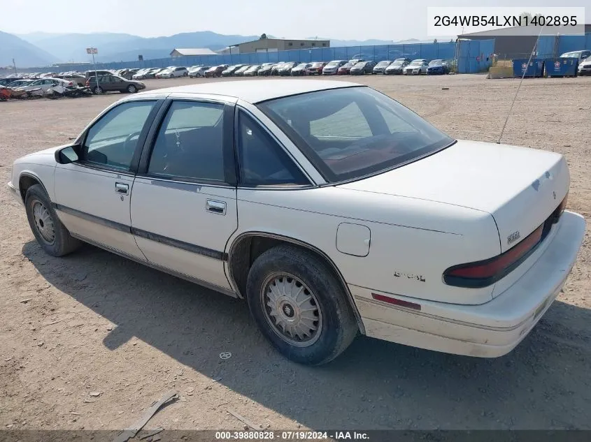 2G4WB54LXN1402895 1992 Buick Regal Custom