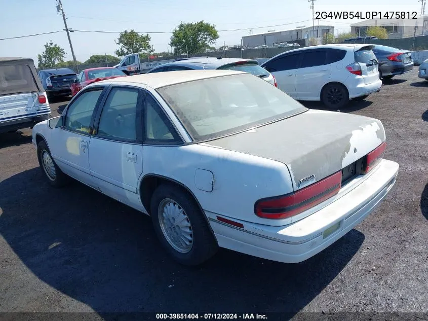 2G4WB54L0P1475812 1993 Buick Regal Custom