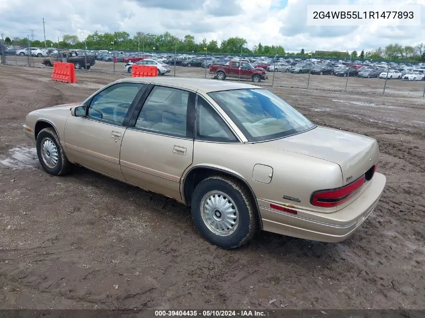 1994 Buick Regal Custom VIN: 2G4WB55L1R1477893 Lot: 39404435