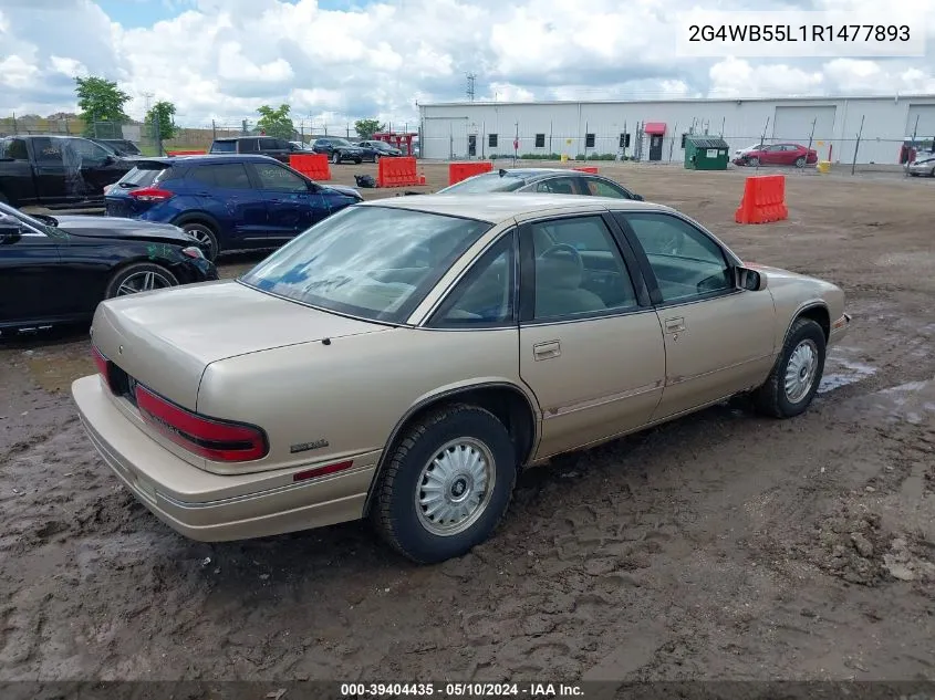 1994 Buick Regal Custom VIN: 2G4WB55L1R1477893 Lot: 39404435