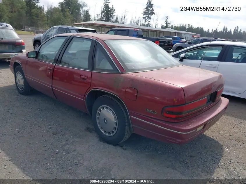 1994 Buick Regal Custom VIN: 2G4WB55M2R1472730 Lot: 40293294