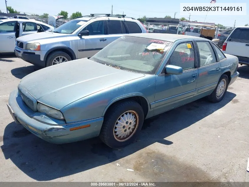 1996 Buick Regal Custom VIN: 2G4WB52K3T1449161 Lot: 39583801