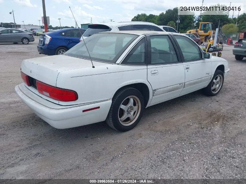 1996 Buick Regal Custom VIN: 2G4WB52M1T1430416 Lot: 39963504