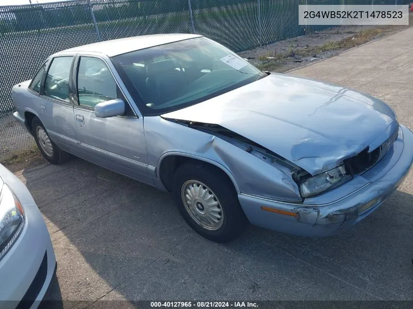 1996 Buick Regal Custom VIN: 2G4WB52K2T1478523 Lot: 40127965