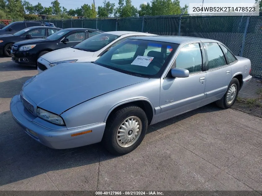 1996 Buick Regal Custom VIN: 2G4WB52K2T1478523 Lot: 40127965