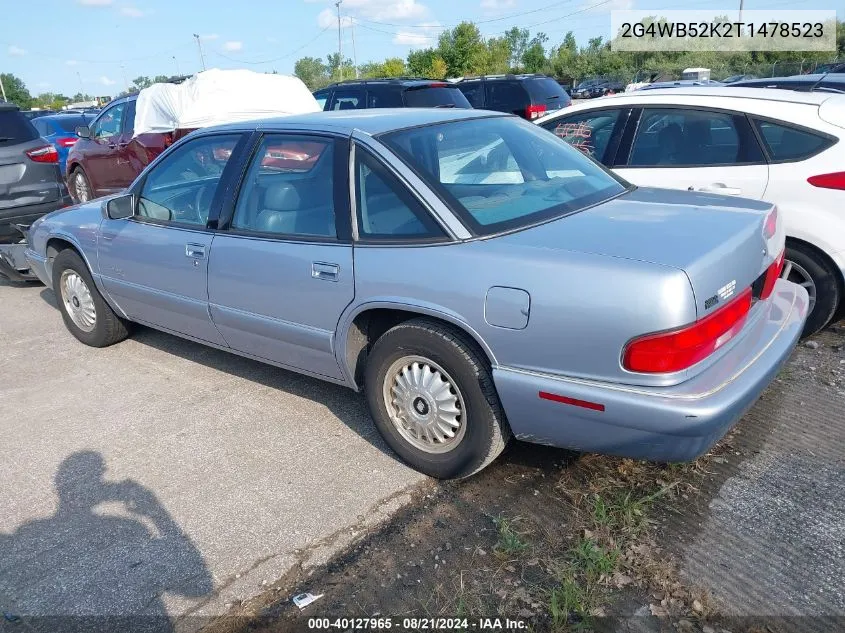 1996 Buick Regal Custom VIN: 2G4WB52K2T1478523 Lot: 40127965