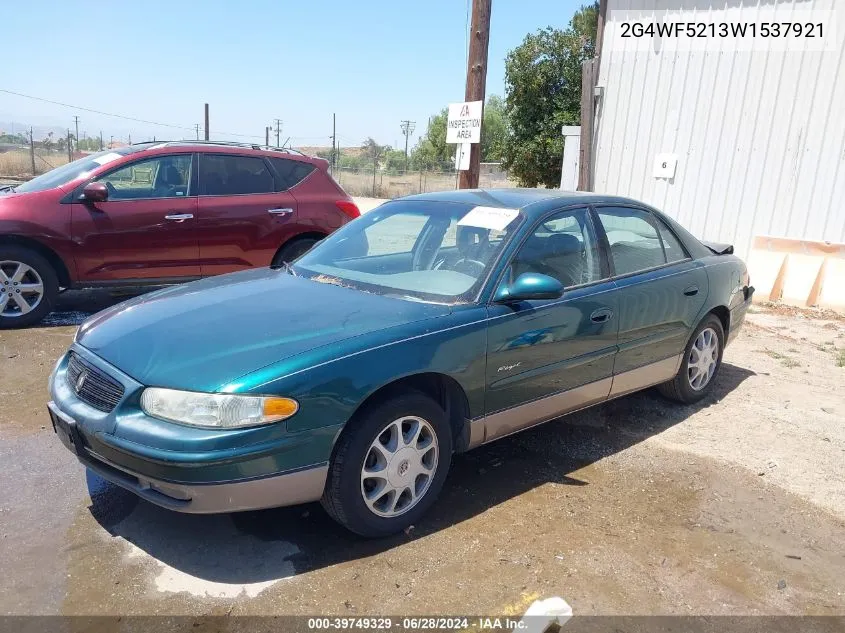 1998 Buick Regal Gs Cmi VIN: 2G4WF5213W1537921 Lot: 39749329