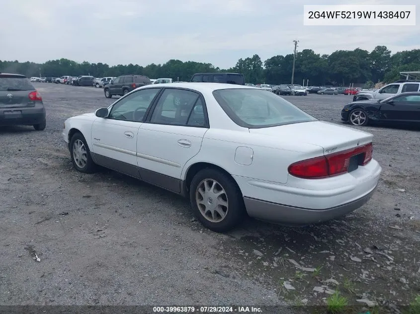 1998 Buick Regal Gs VIN: 2G4WF5219W1438407 Lot: 39963879