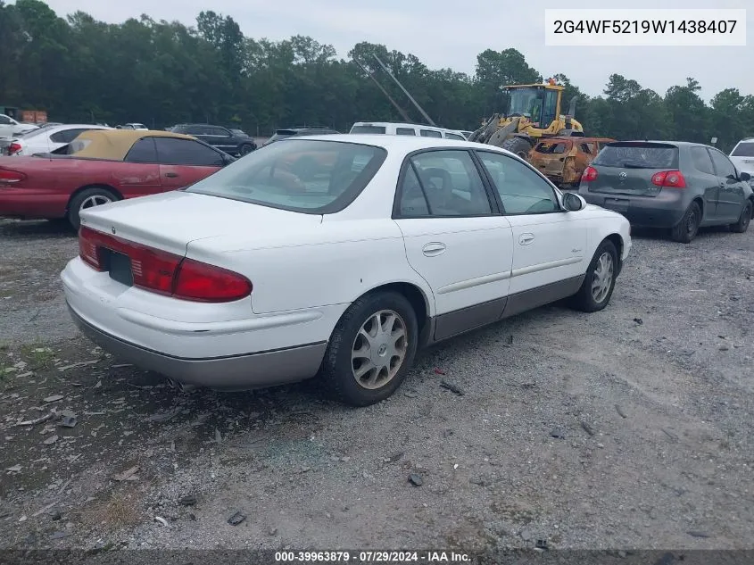 1998 Buick Regal Gs VIN: 2G4WF5219W1438407 Lot: 39963879