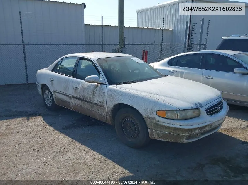 1999 Buick Regal Ls VIN: 2G4WB52K2X1602828 Lot: 40044193