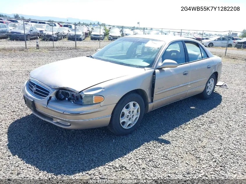 2000 Buick Regal Ls VIN: 2G4WB55K7Y1282208 Lot: 39770825