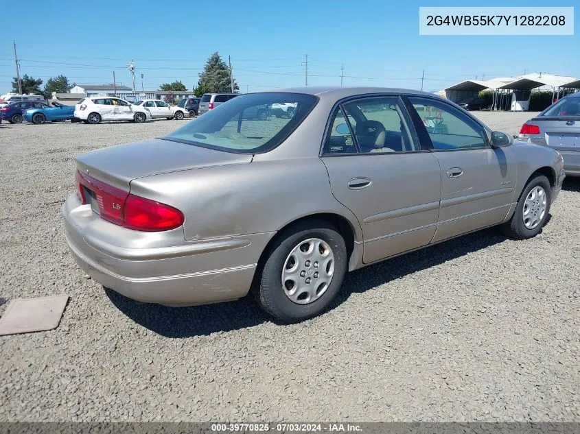 2000 Buick Regal Ls VIN: 2G4WB55K7Y1282208 Lot: 39770825