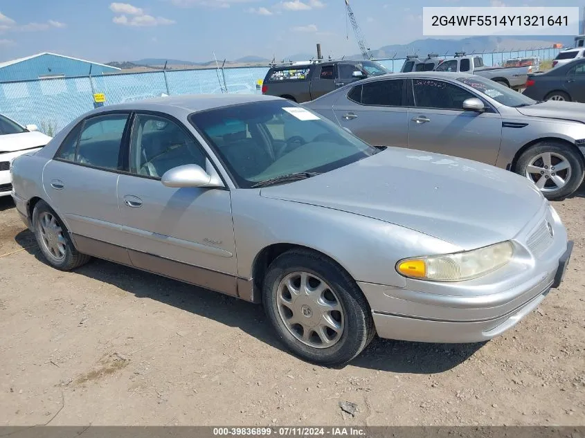 2000 Buick Regal Gs VIN: 2G4WF5514Y1321641 Lot: 39836899