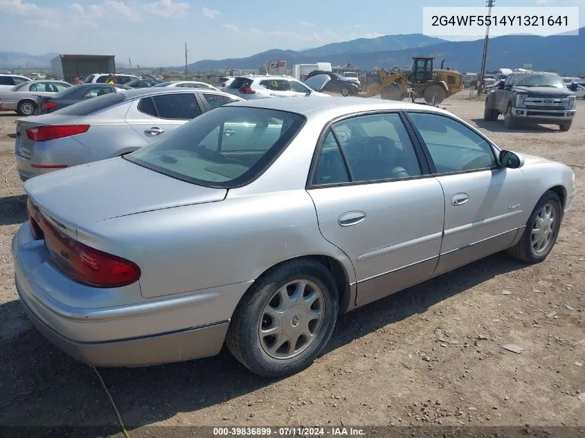 2000 Buick Regal Gs VIN: 2G4WF5514Y1321641 Lot: 39836899