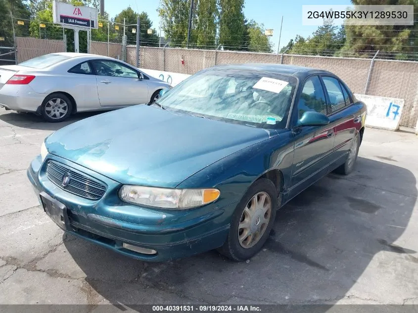 2000 Buick Regal Ls VIN: 2G4WB55K3Y1289530 Lot: 40391531