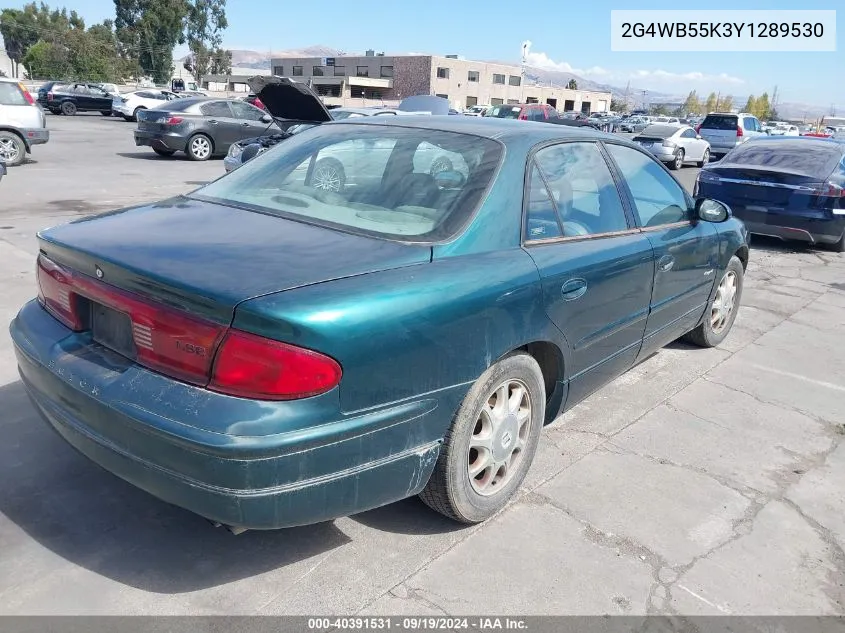 2000 Buick Regal Ls VIN: 2G4WB55K3Y1289530 Lot: 40391531