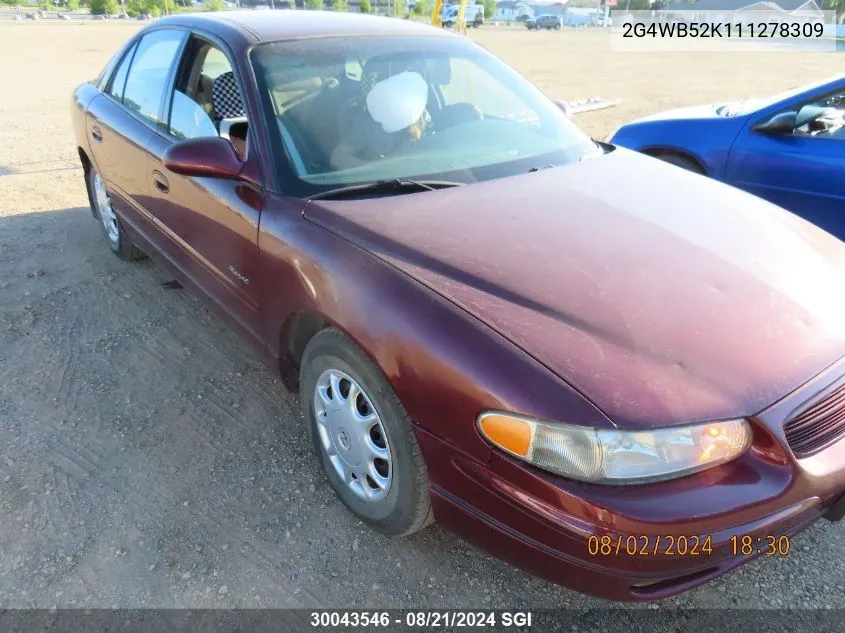 2001 Buick Regal Ls VIN: 2G4WB52K111278309 Lot: 30043546