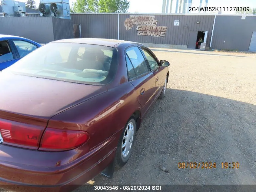 2001 Buick Regal Ls VIN: 2G4WB52K111278309 Lot: 30043546