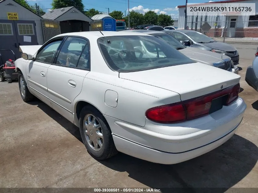 2G4WB55K911165736 2001 Buick Regal Ls