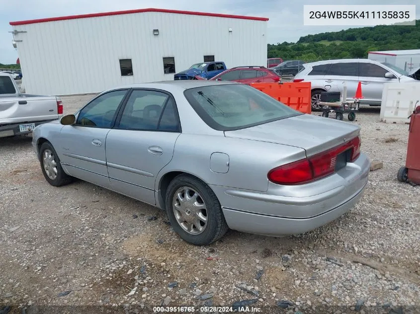 2001 Buick Regal Ls VIN: 2G4WB55K411135835 Lot: 39516765