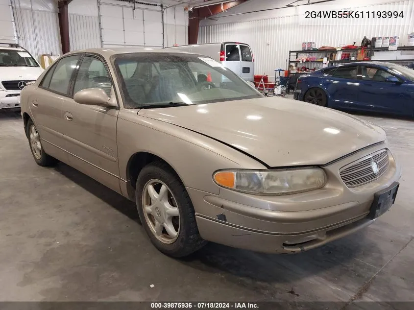 2001 Buick Regal Ls VIN: 2G4WB55K611193994 Lot: 39875936