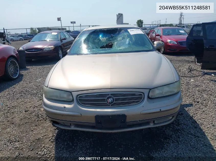 2001 Buick Regal Ls VIN: 2G4WB55K511248581 Lot: 39877717