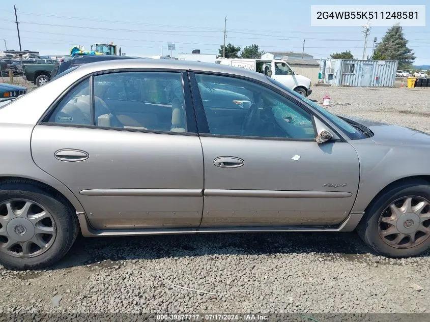 2001 Buick Regal Ls VIN: 2G4WB55K511248581 Lot: 39877717