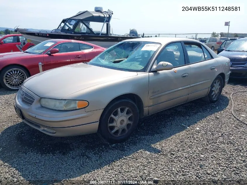 2G4WB55K511248581 2001 Buick Regal Ls