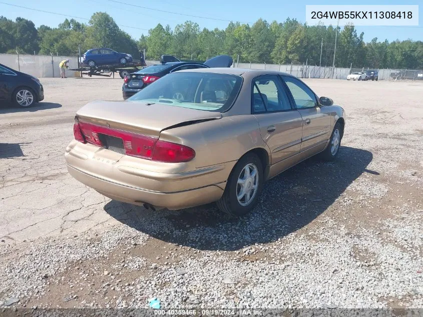 2001 Buick Regal Ls VIN: 2G4WB55KX11308418 Lot: 40359466