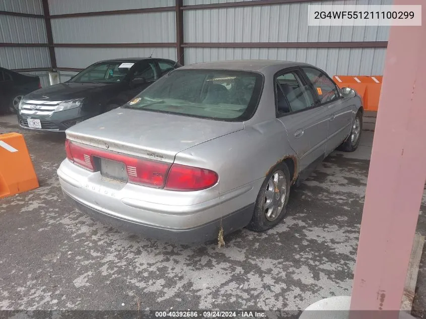 2001 Buick Regal Gs VIN: 2G4WF551211100299 Lot: 40392686