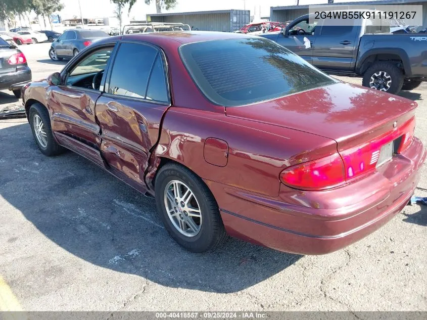 2001 Buick Regal Ls VIN: 2G4WB55K911191267 Lot: 40418557