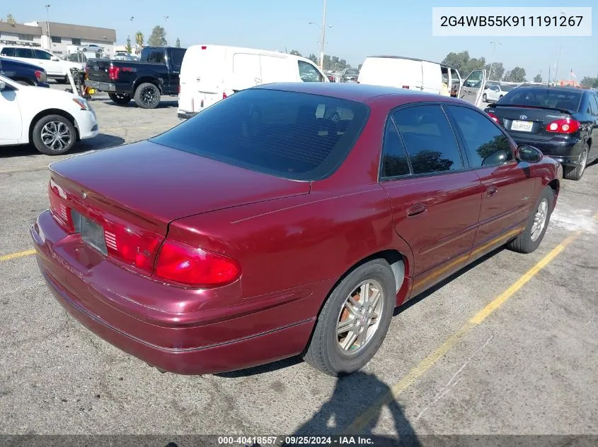 2001 Buick Regal Ls VIN: 2G4WB55K911191267 Lot: 40418557