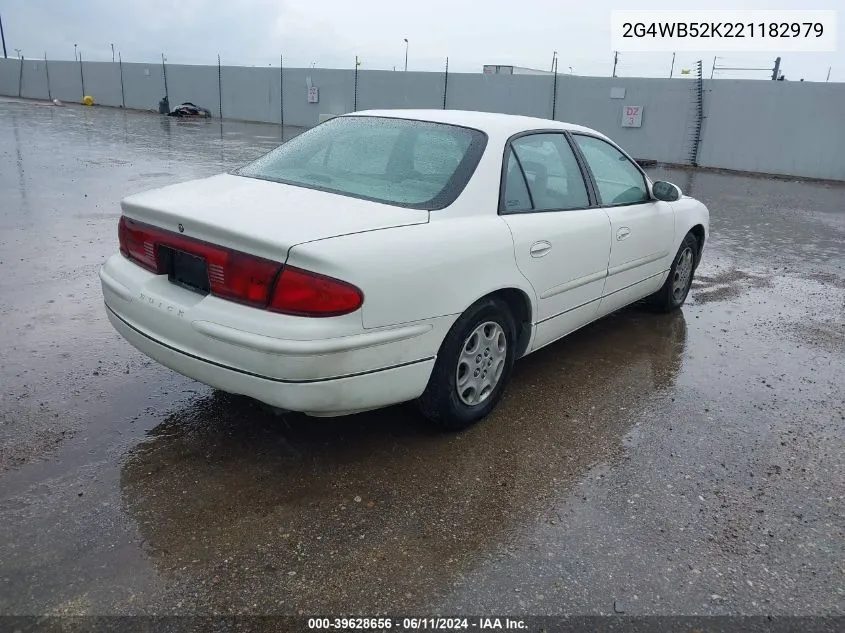 2002 Buick Regal Ls VIN: 2G4WB52K221182979 Lot: 39628656