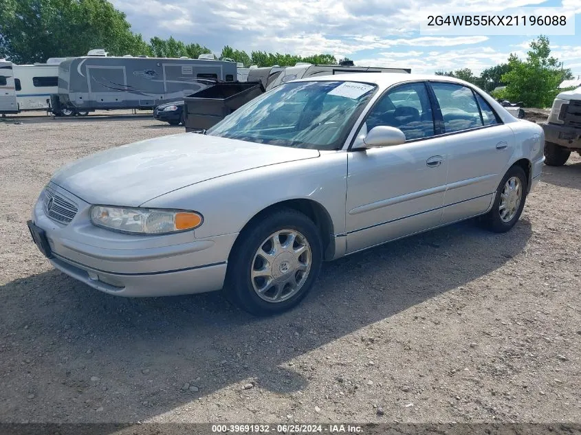 2002 Buick Regal Ls VIN: 2G4WB55KX21196088 Lot: 39691932