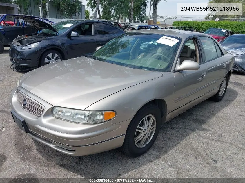 2002 Buick Regal Ls VIN: 2G4WB55K521218966 Lot: 39890480