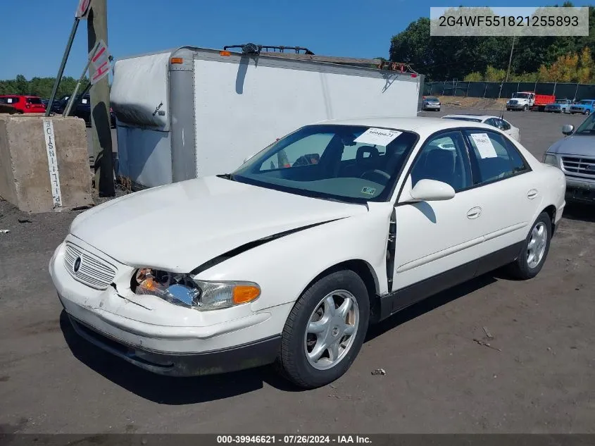 2002 Buick Regal Gs VIN: 2G4WF551821255893 Lot: 39946621