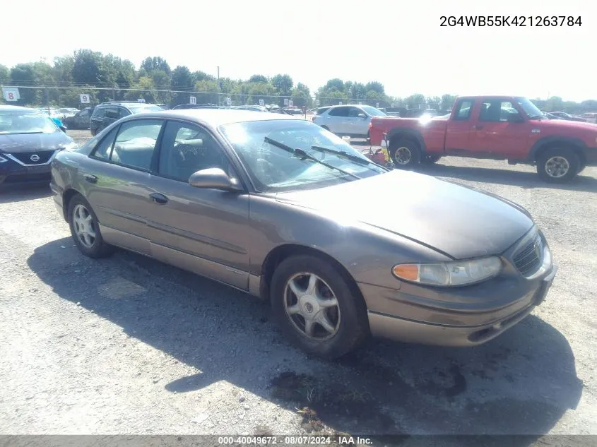 2002 Buick Regal Ls VIN: 2G4WB55K421263784 Lot: 40049672