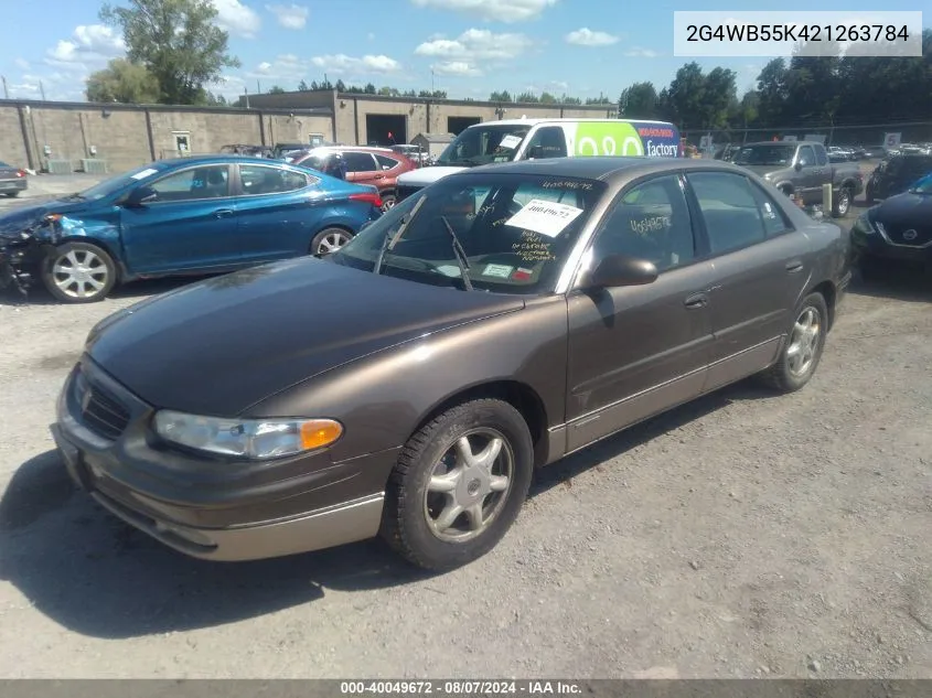 2002 Buick Regal Ls VIN: 2G4WB55K421263784 Lot: 40049672