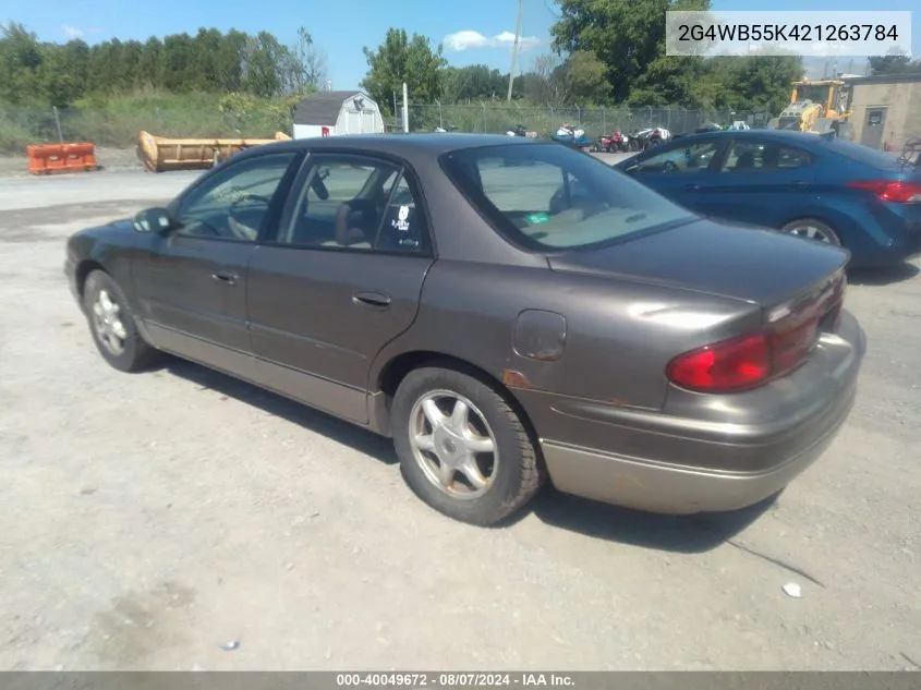 2002 Buick Regal Ls VIN: 2G4WB55K421263784 Lot: 40049672