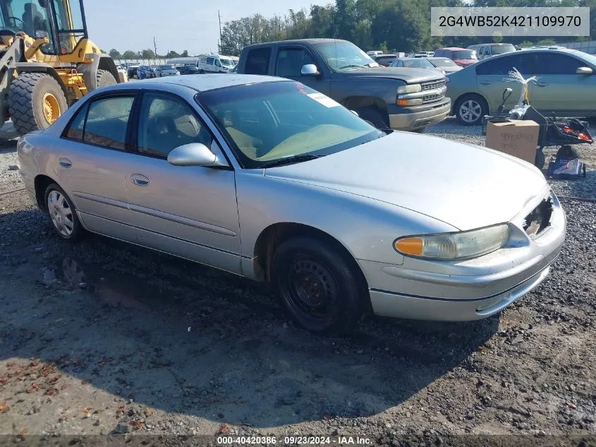 2002 Buick Regal Ls VIN: 2G4WB52K421109970 Lot: 40420386