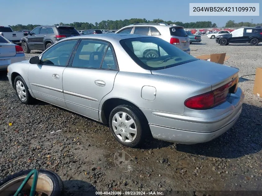 2002 Buick Regal Ls VIN: 2G4WB52K421109970 Lot: 40420386