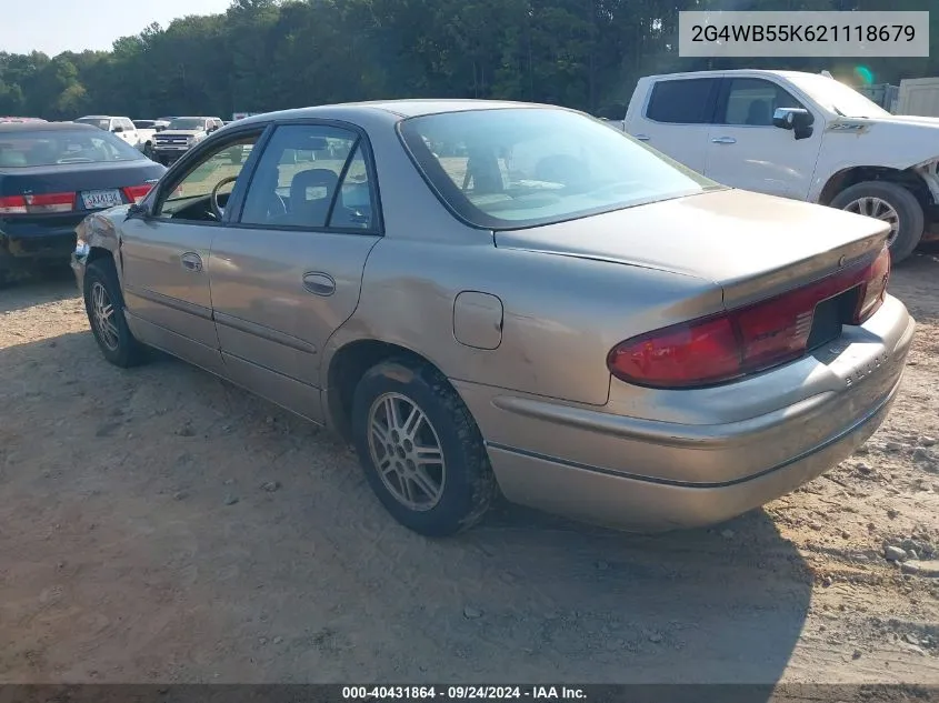 2002 Buick Regal Ls VIN: 2G4WB55K621118679 Lot: 40431864