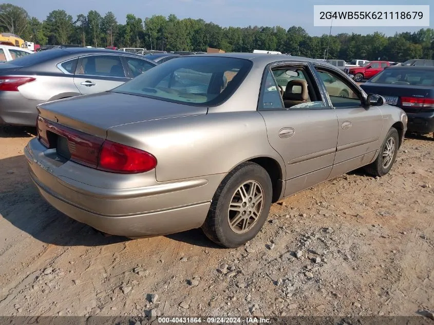 2002 Buick Regal Ls VIN: 2G4WB55K621118679 Lot: 40431864