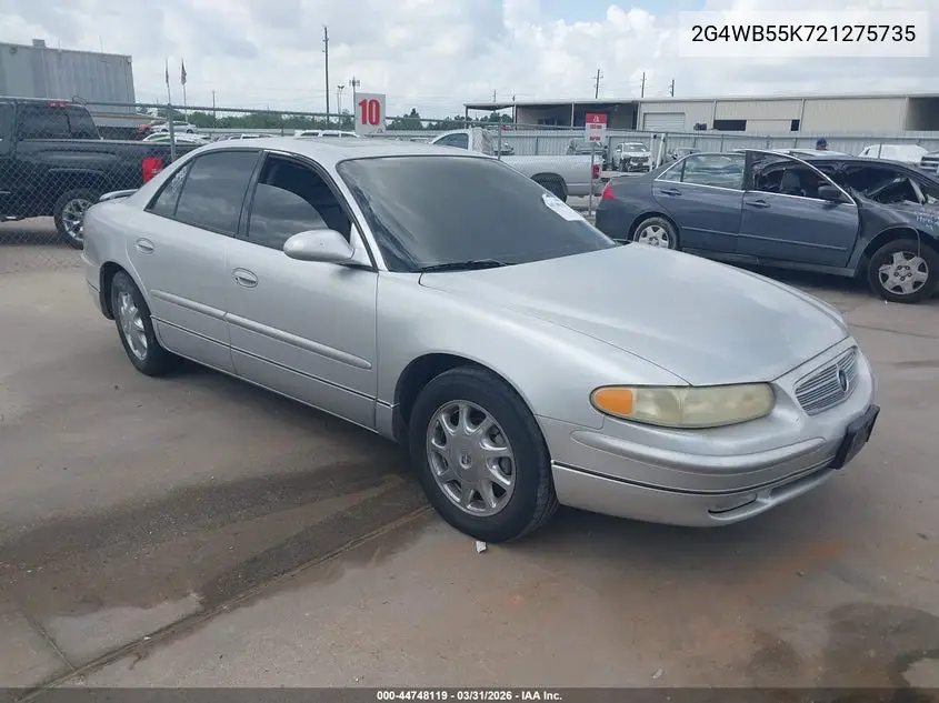2002 Buick Regal Ls VIN: 2G4WB55K721275735 Lot: 44748119