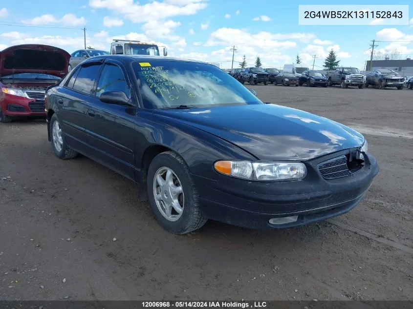 2003 Buick Regal VIN: 2G4WB52K131152843 Lot: 12006968