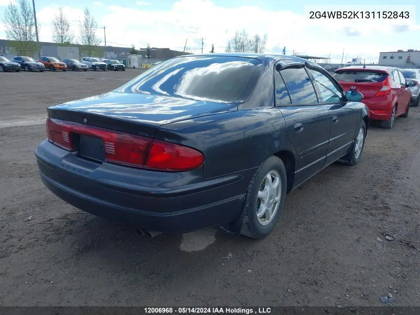 2003 Buick Regal VIN: 2G4WB52K131152843 Lot: 12006968