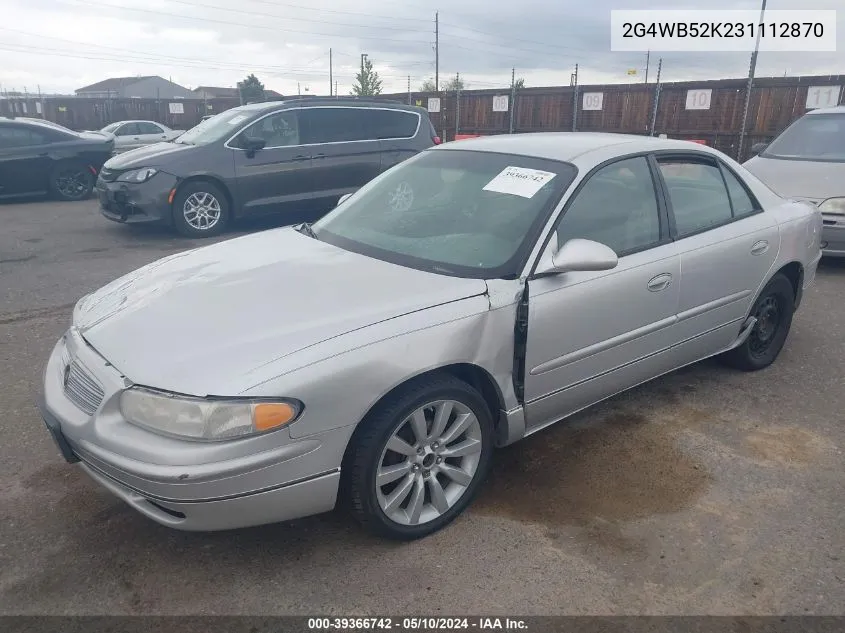 2003 Buick Regal Ls VIN: 2G4WB52K231112870 Lot: 39366742